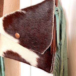 CUSTOM REAL LEATHER, REAL COWHIDE Purse